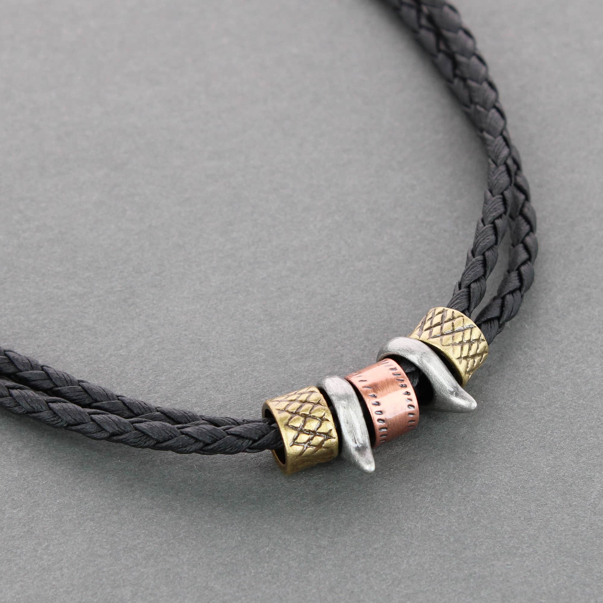 Nasher Vegan Leather Beaded Necklace - Image 7