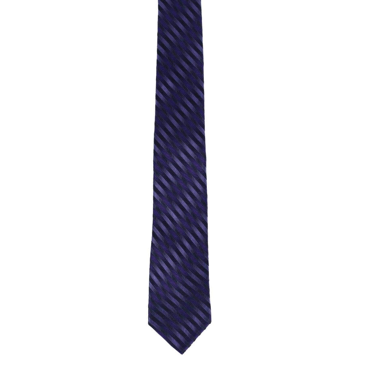 Nathanial Regal Patterned Diagonal Line Silk Business Necktie - Image 10