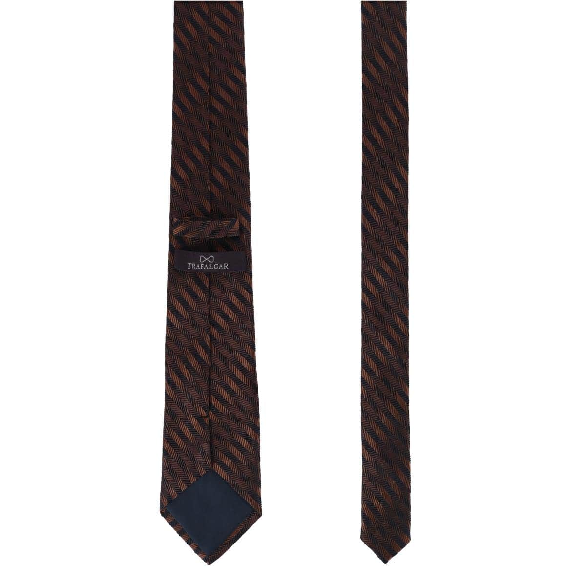 Nathanial Regal Patterned Diagonal Line Silk Business Necktie - Image 13