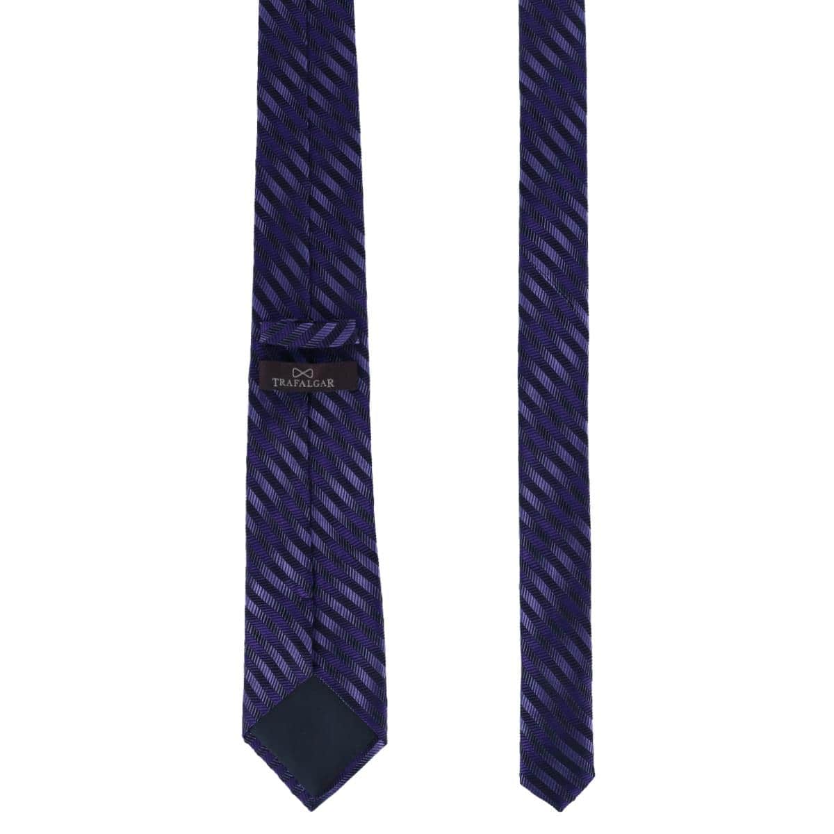 Nathanial Regal Patterned Diagonal Line Silk Business Necktie - Image 15