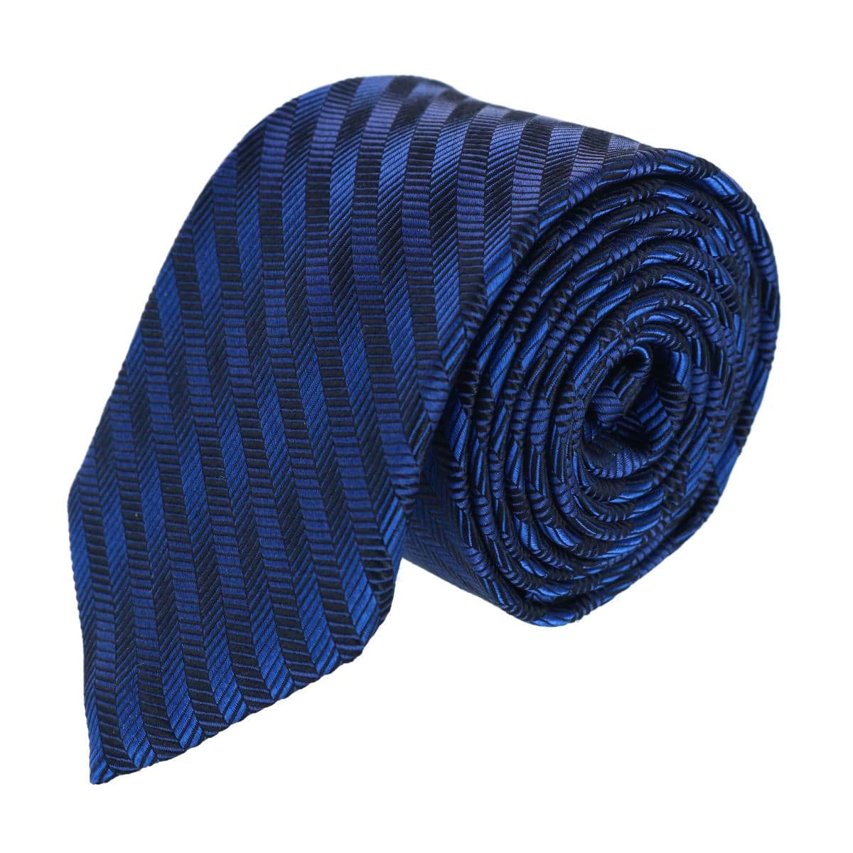 Nathanial Regal Patterned Diagonal Line Silk Business Necktie - Image 4