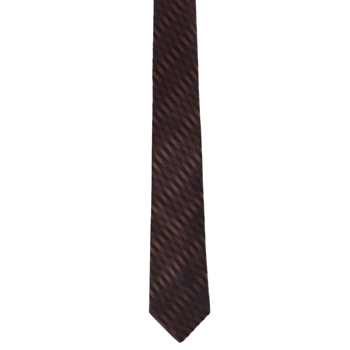 Nathanial Regal Patterned Diagonal Line Silk Business Necktie - Image 8