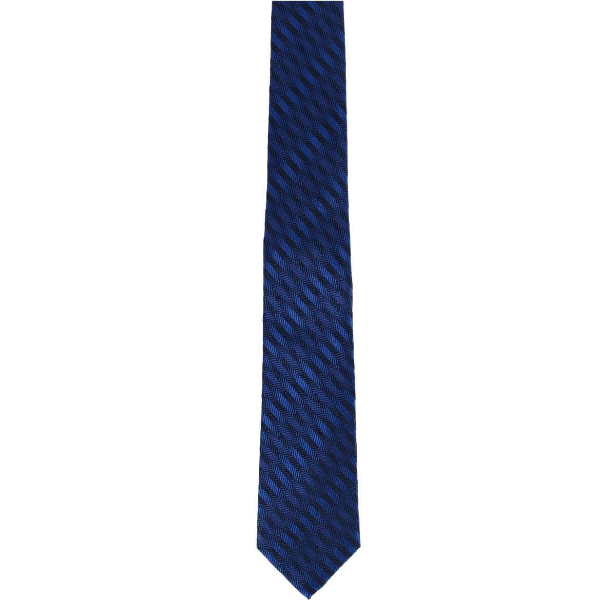Nathanial Regal Patterned Diagonal Line Silk Business Necktie - Image 9