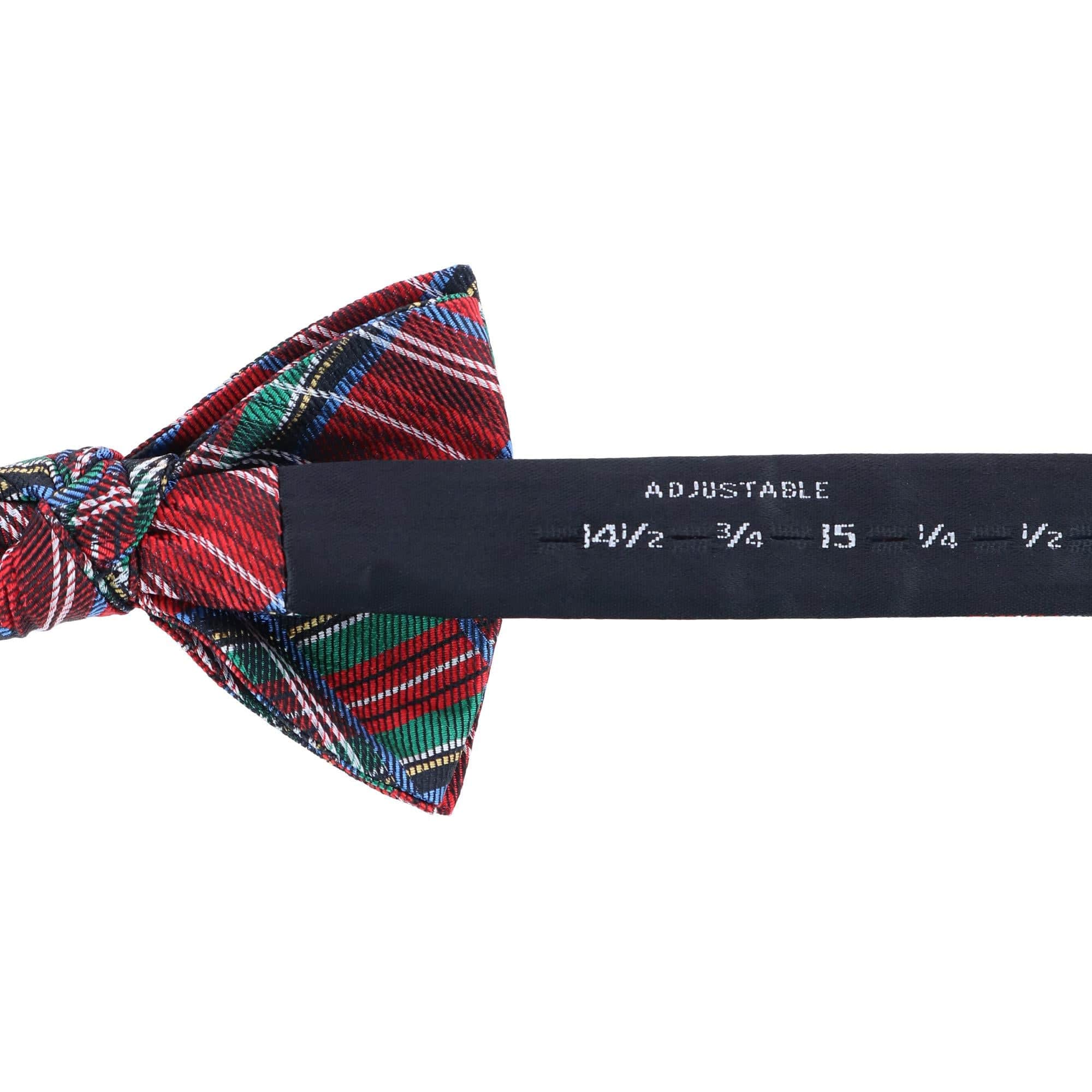 Nicholas Tartan Plaid Silk Bow Tie - Image 4