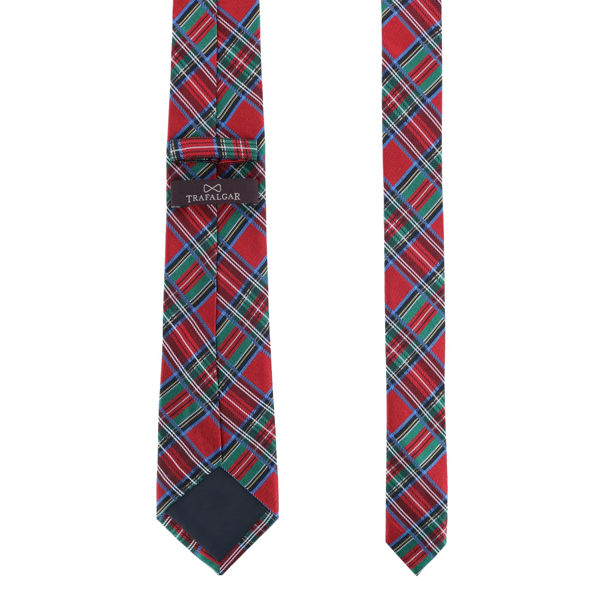 Nicholas Tartan Plaid Silk Necktie - Image 4