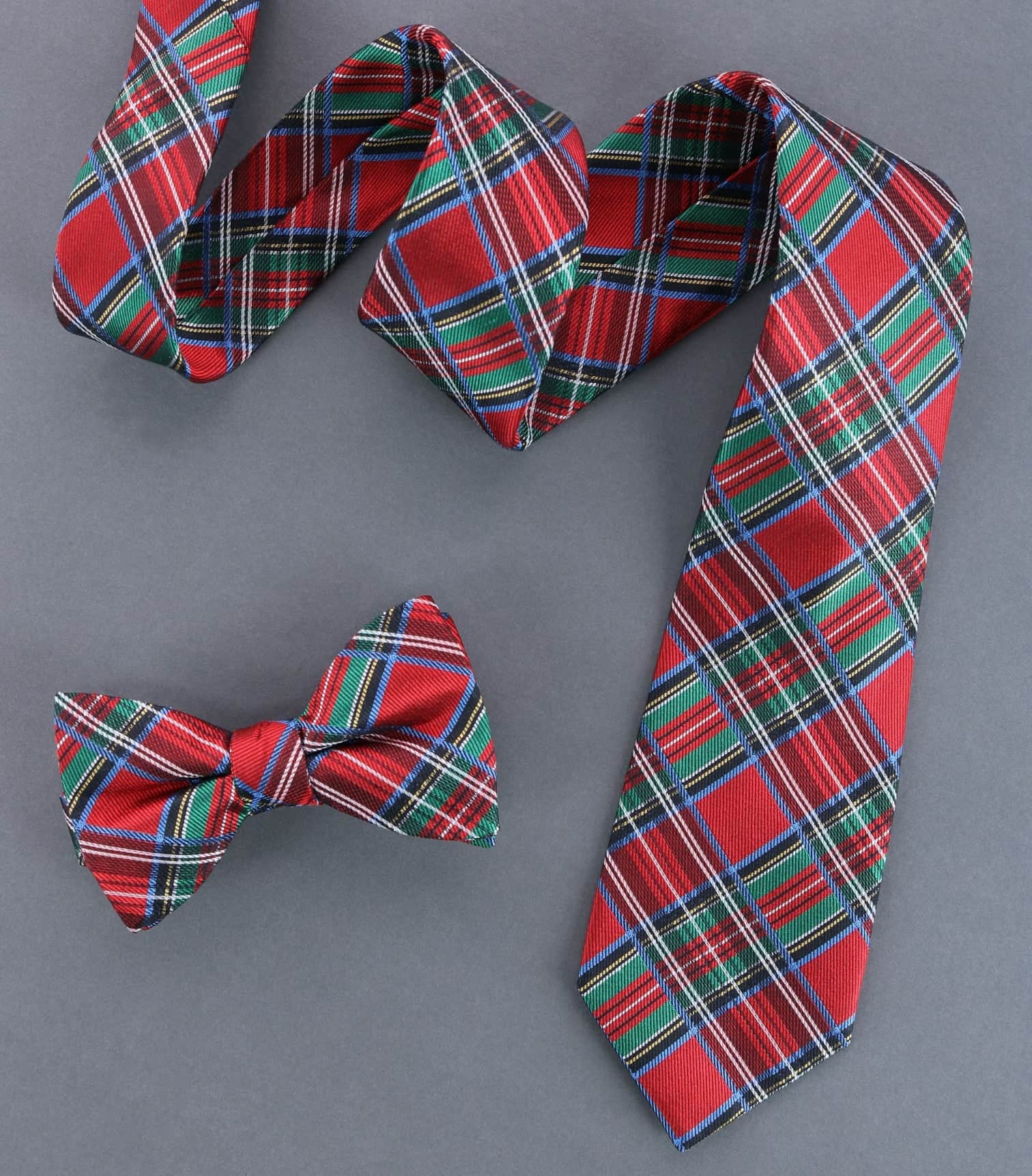 Nicholas Tartan Plaid Silk Necktie - Image 6