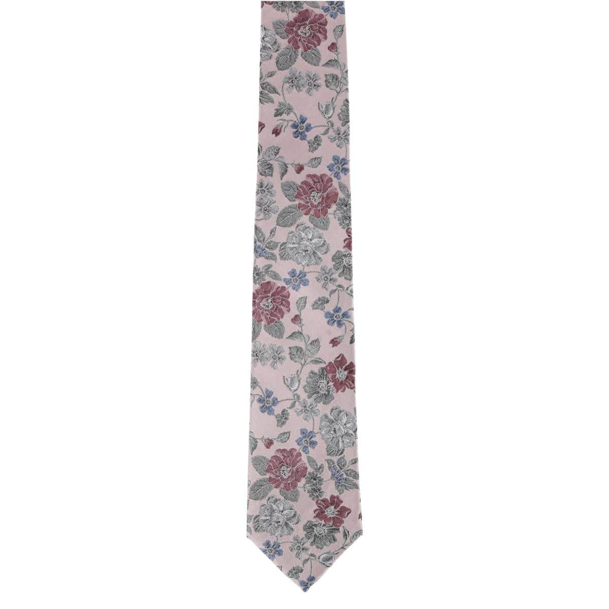 Nico Subtle Vine and Flower Patterned Silk Necktie - Image 3