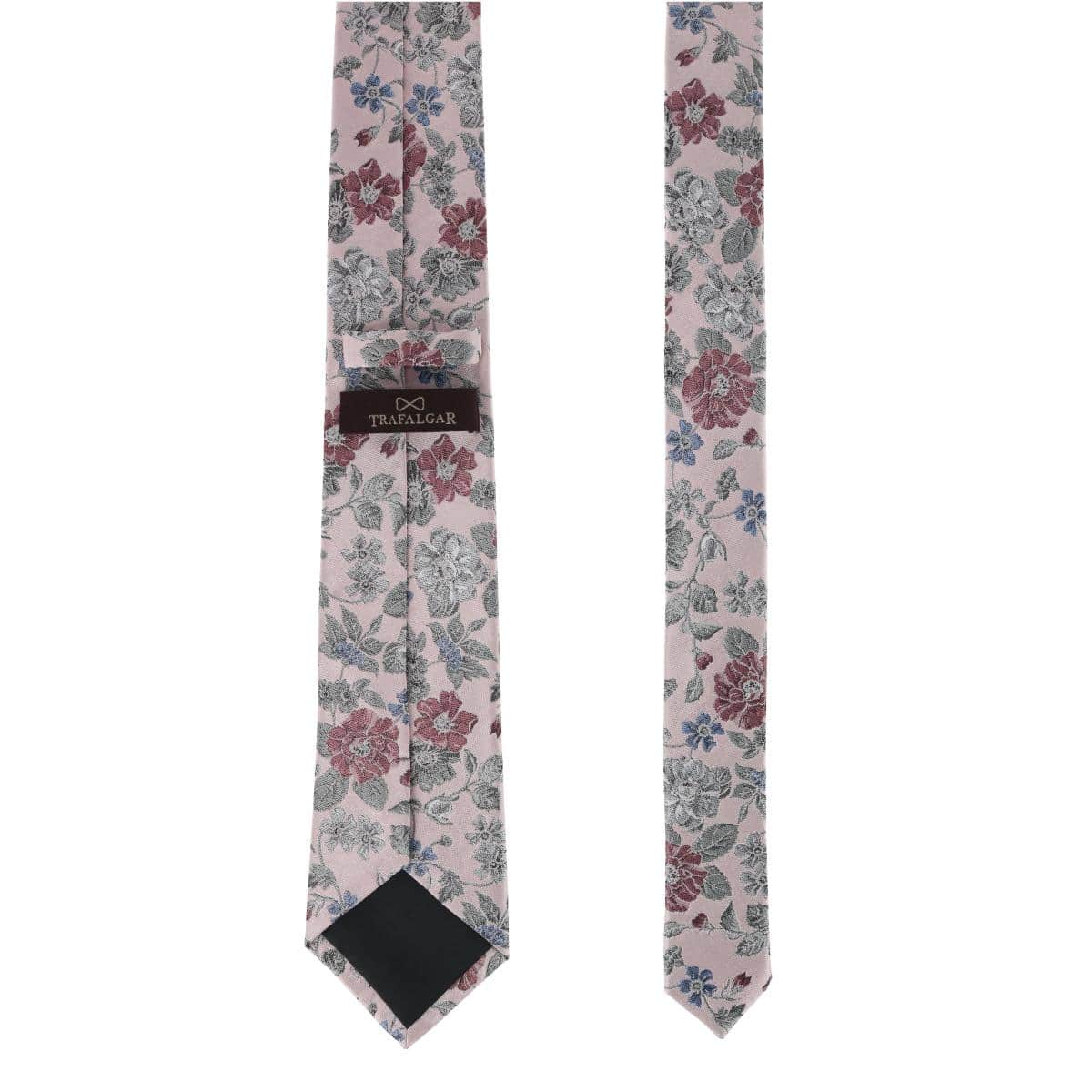 Nico Subtle Vine and Flower Patterned Silk Necktie - Image 4