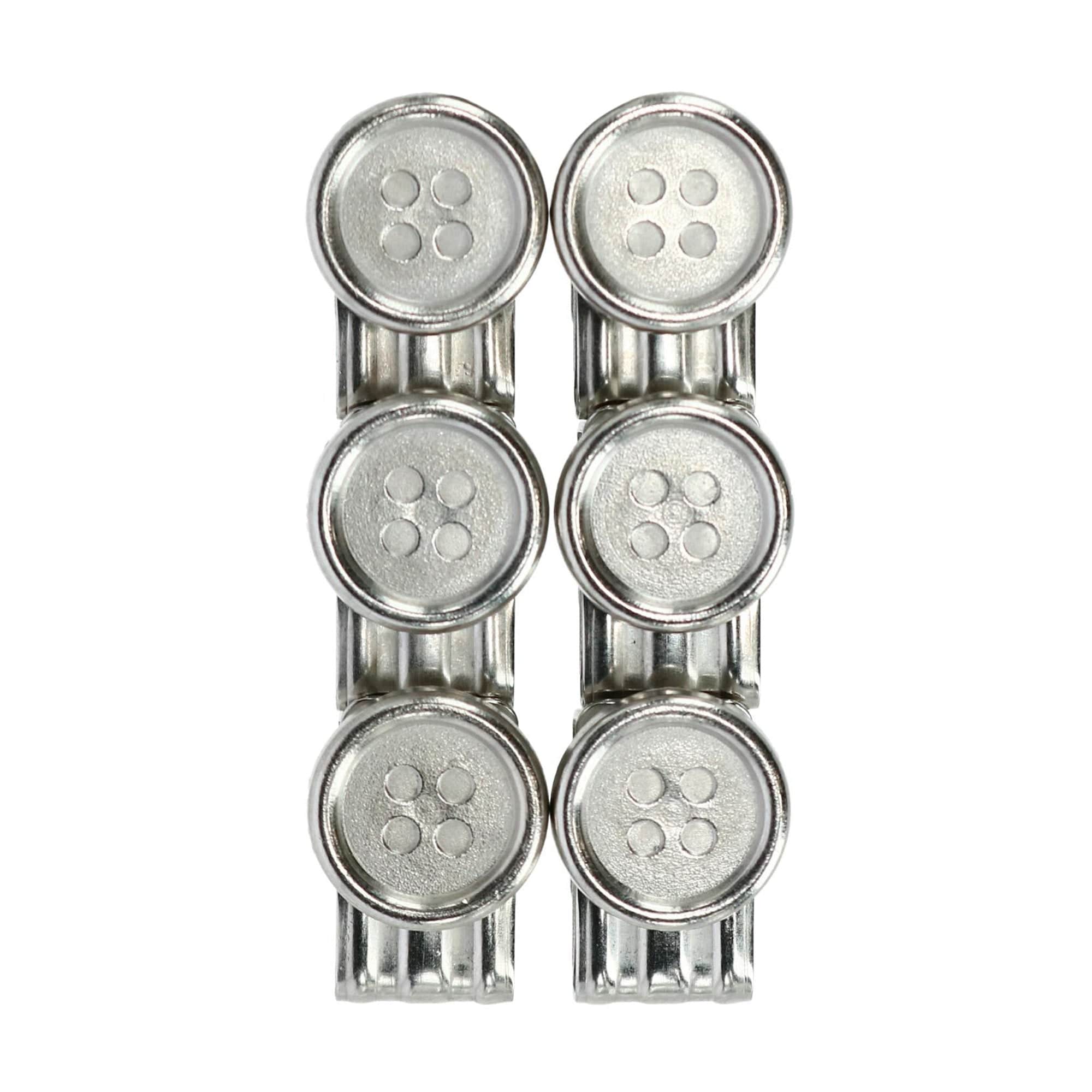 No Sew Moveable Button End Brace Clips (Set of 6) - Image 4