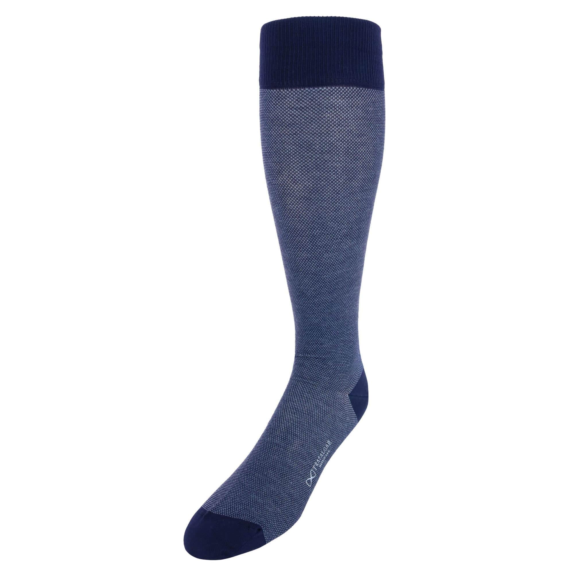 Noah Nail head Design Over The Calf Mercerized Cotton Socks - Image 3