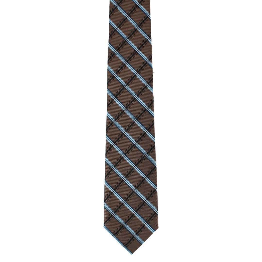 Norbert Square Patterned Business Silk Necktie - Image 3