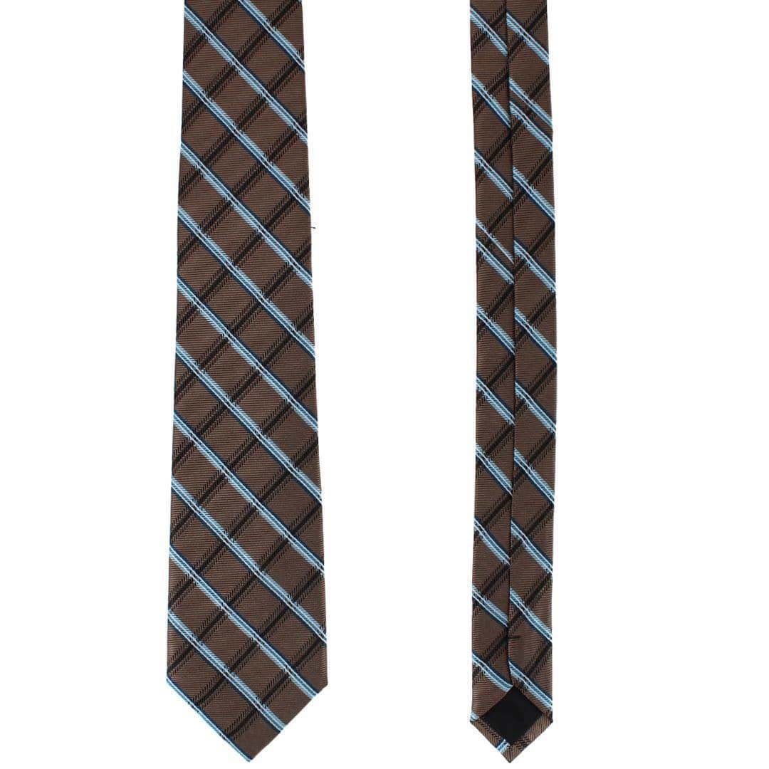 Norbert Square Patterned Business Silk Necktie - Image 4