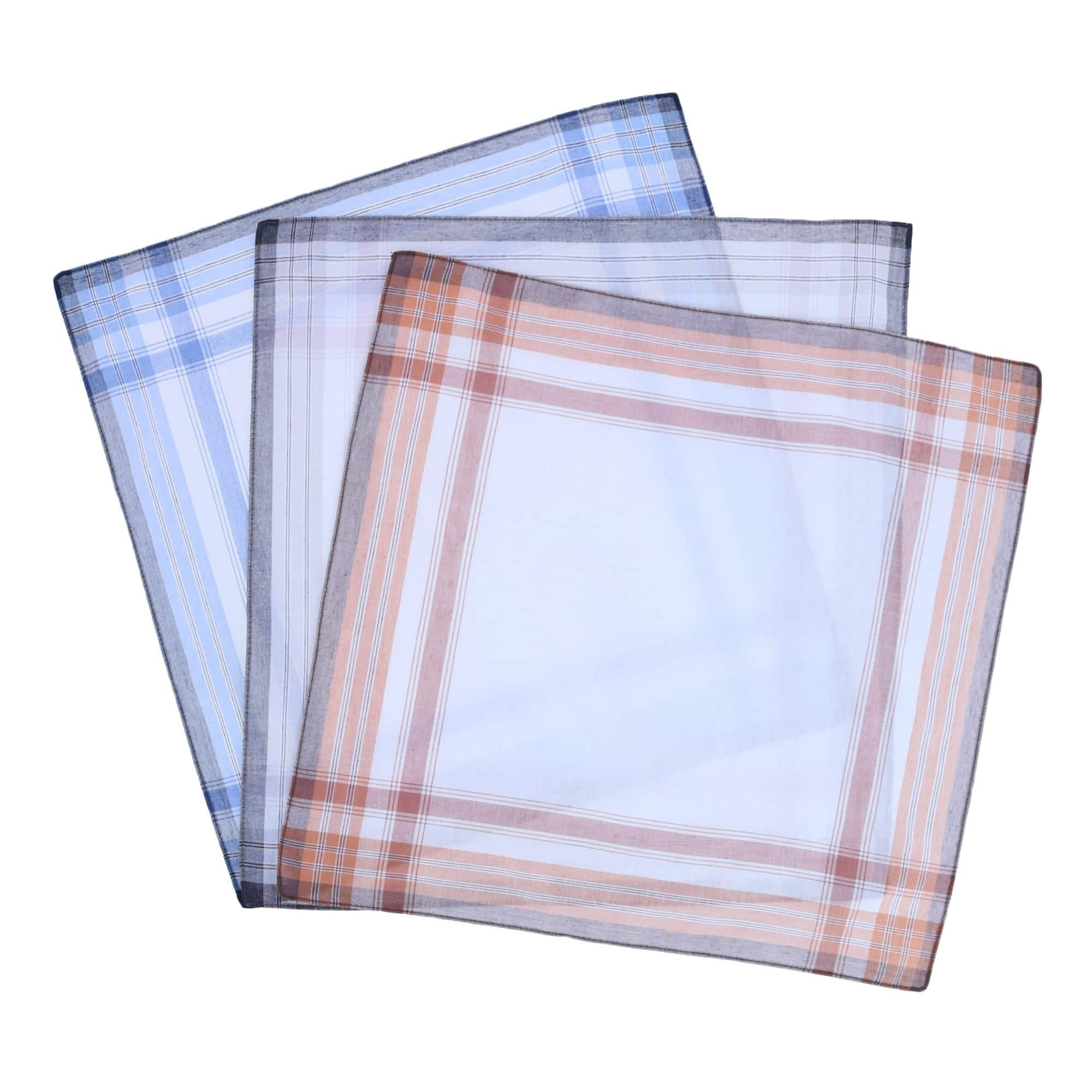 Checked Cotton Handkerchiefs (3 Pack) - Image 6