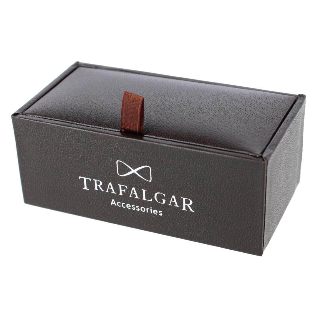 Octagon Detailed Silver Cufflinks - Image 4