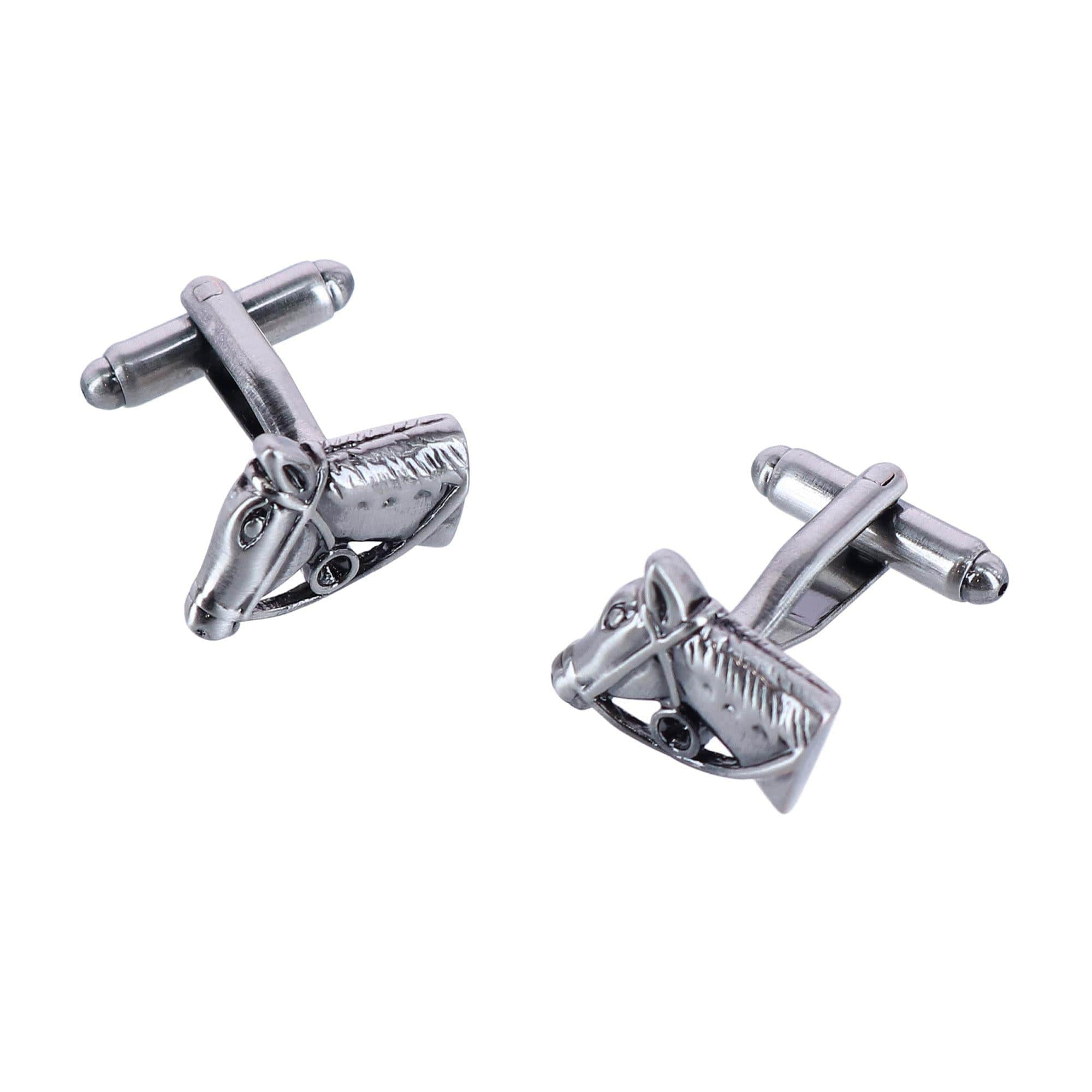 Off To The Races Horse Head Novelty Cufflinks (1 Pair) - Image 2