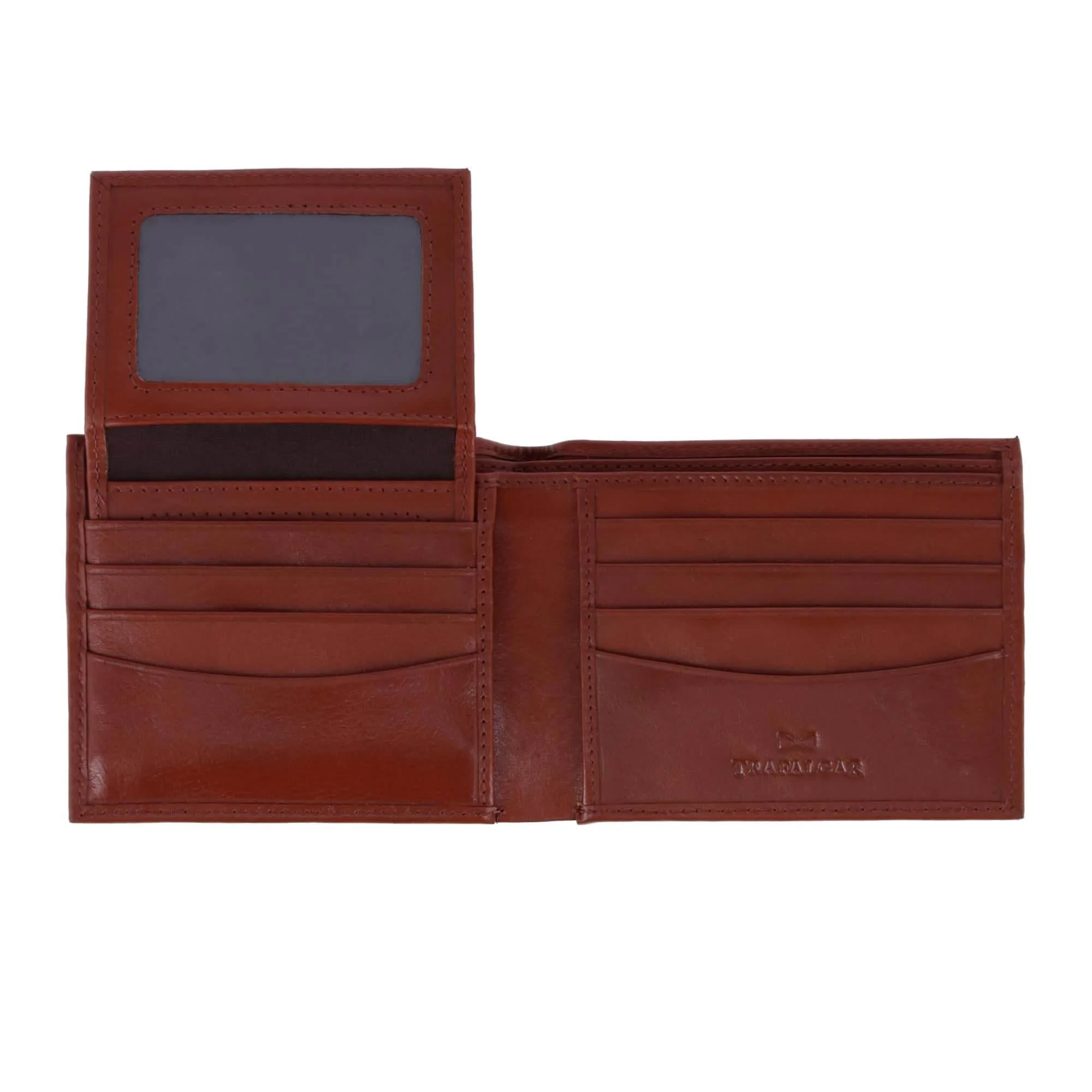 Orion Leather 8-Slot Bi-Fold Wallet with Removable ID Card Case - Image 5