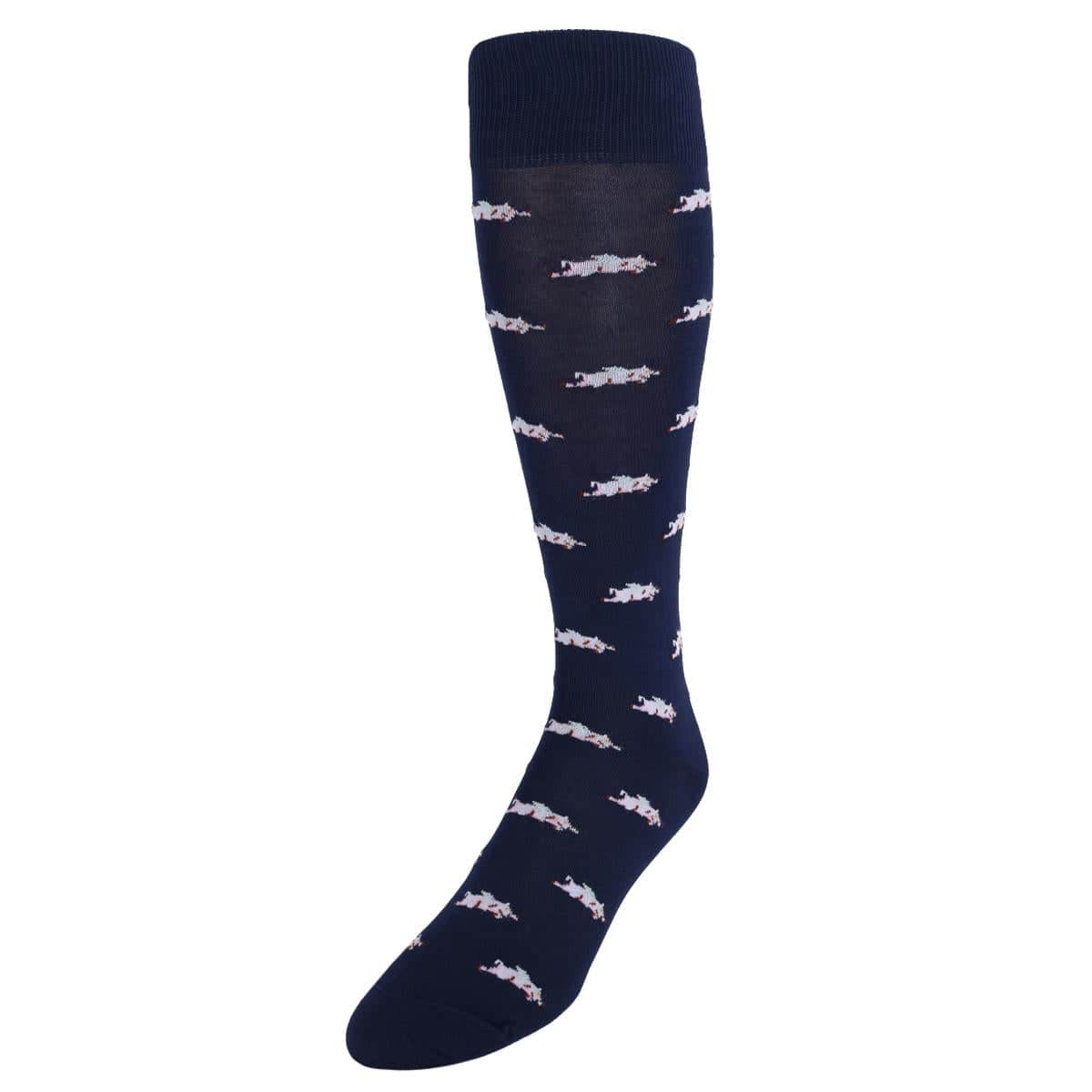 Penelope's Flying Pigs Over The Calf Mercerized Cotton Novelty Socks (1 Pair) - Image 3