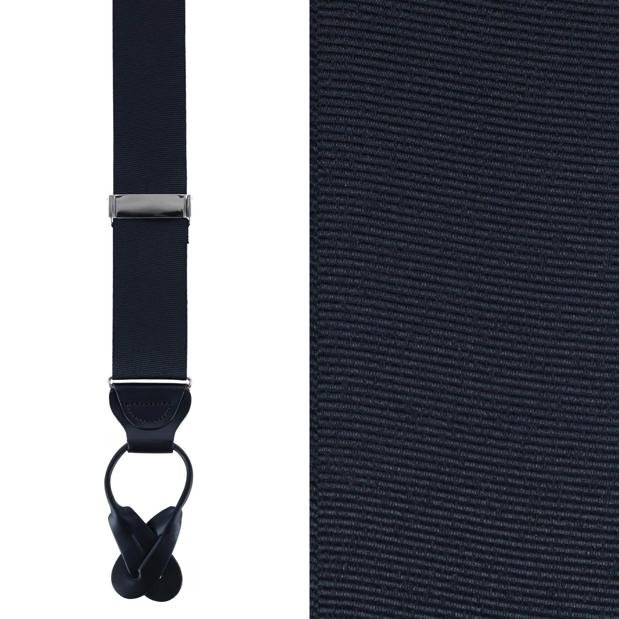 Big & Tall Phoenix 38mm Grosgrain Non Stretch Ribbon Button End Braces - Image 2