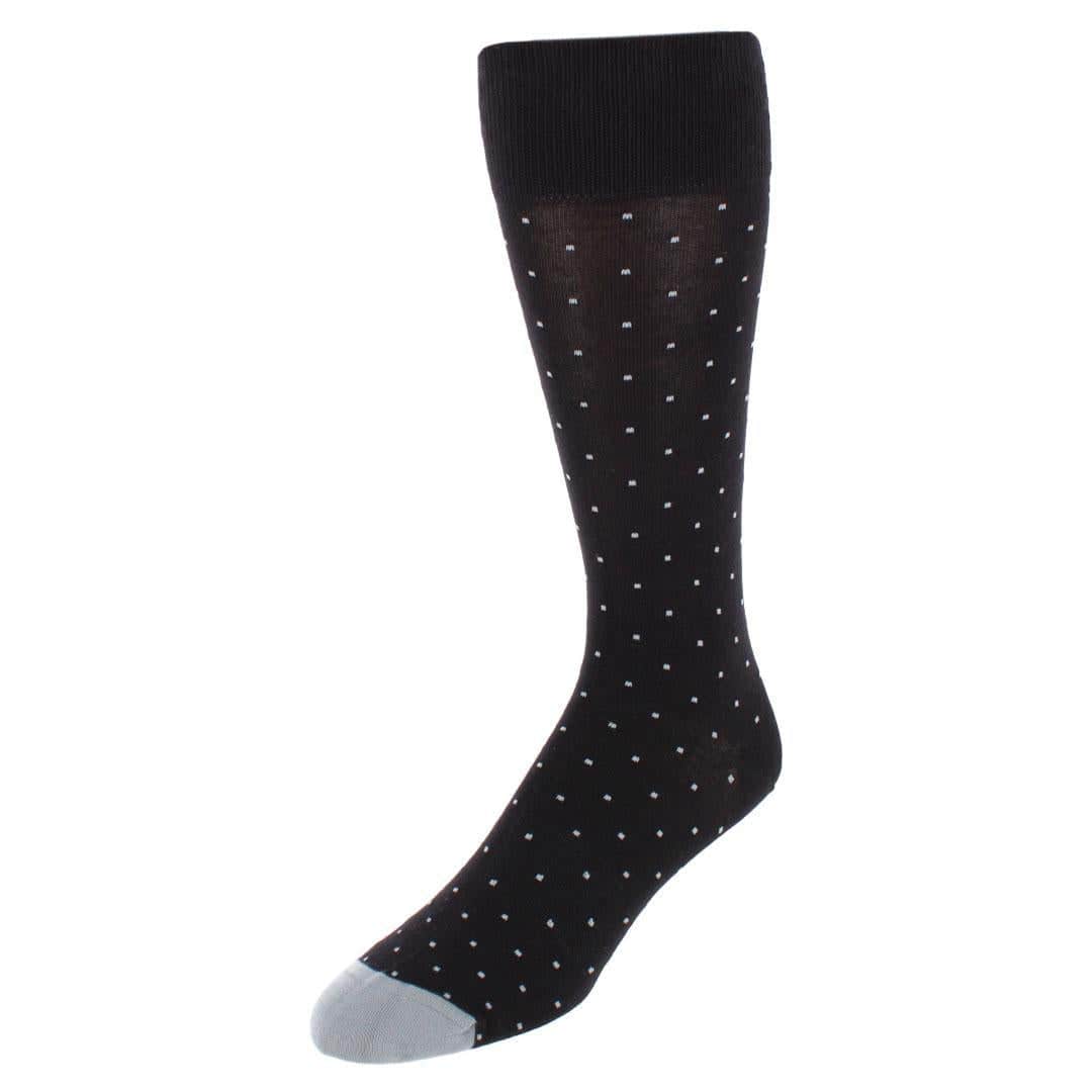 Pierre Polka Dot Mid-Calf Pima Cotton Socks (1 Pair) - Image 2