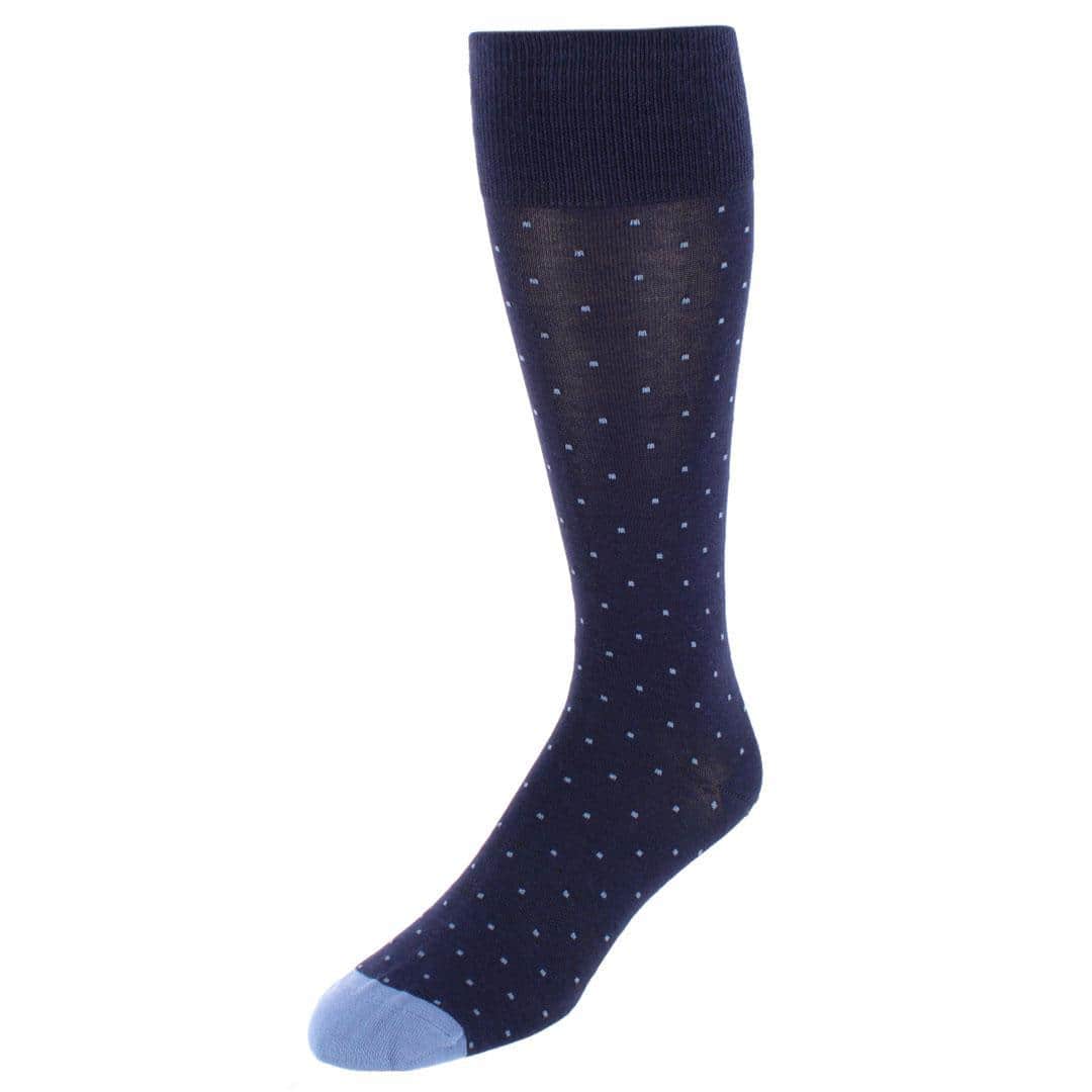 Pierre Polka Dot Mid-Calf Pima Cotton Socks (1 Pair) - Image 4