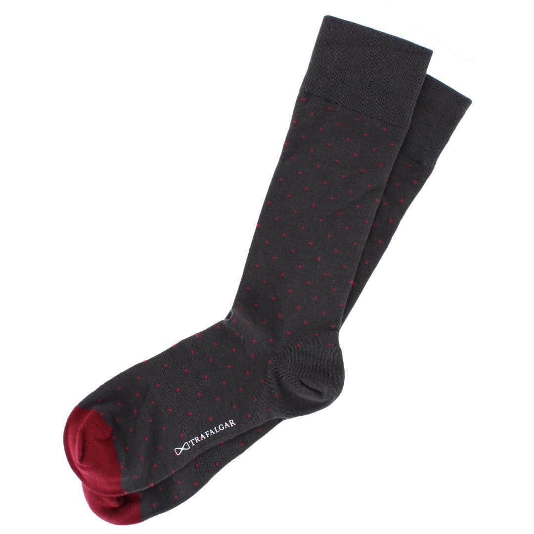 Pierre Polka Dot Mid-Calf Pima Cotton Socks (1 Pair) - Image 6