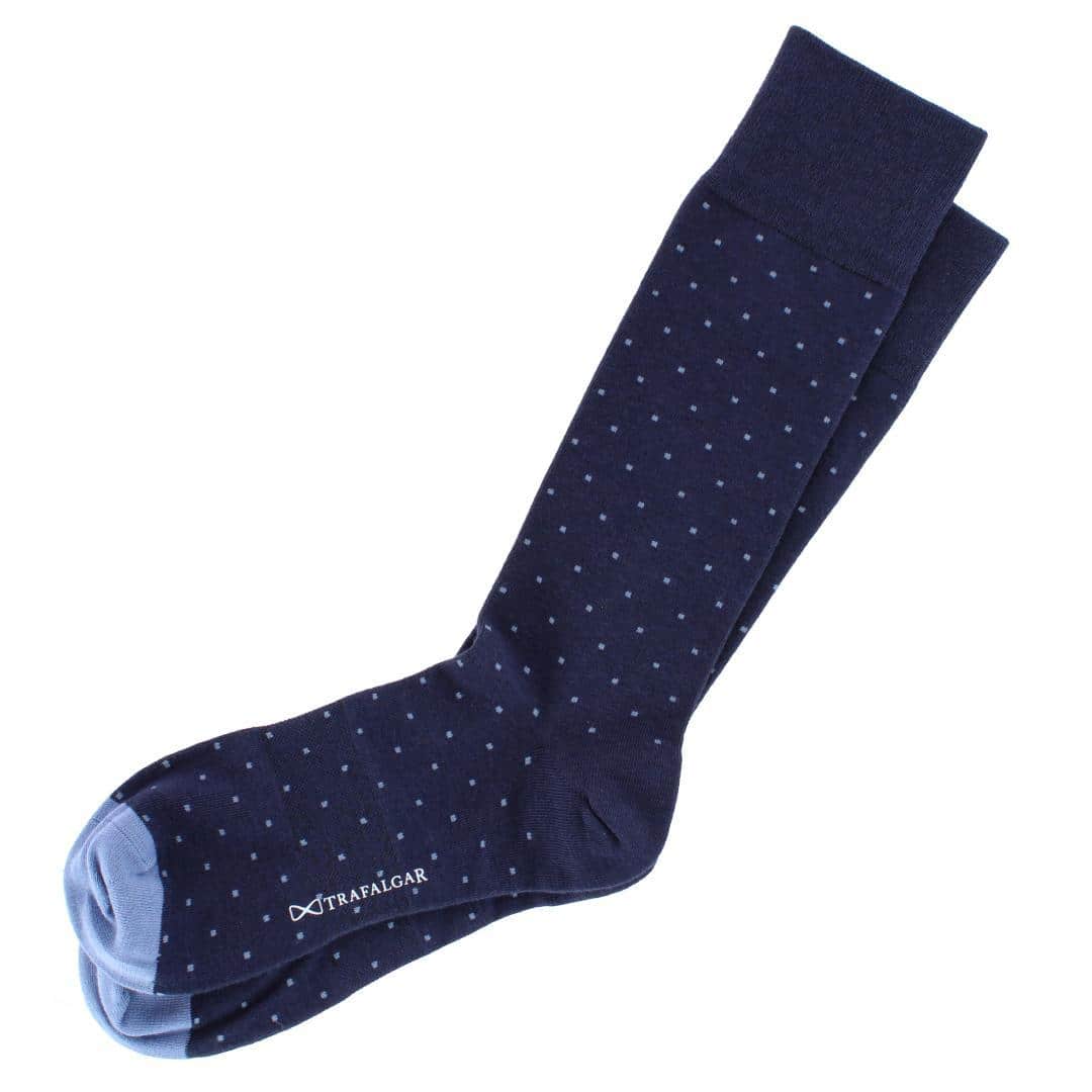 Pierre Polka Dot Mid-Calf Pima Cotton Socks (1 Pair) - Image 7