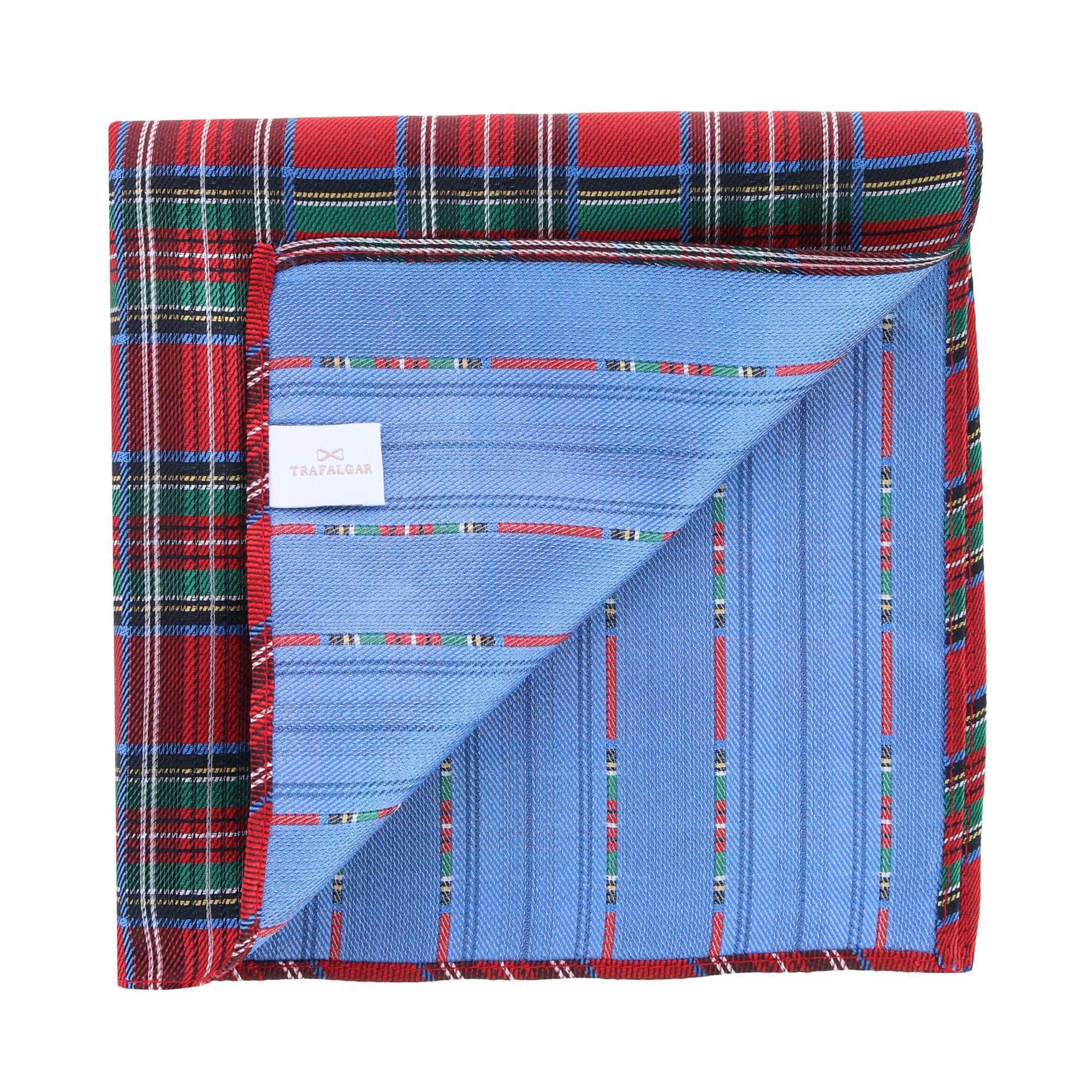 Plaid 13-inch Silk Pocket Square Trio 3 Pack - Image 3