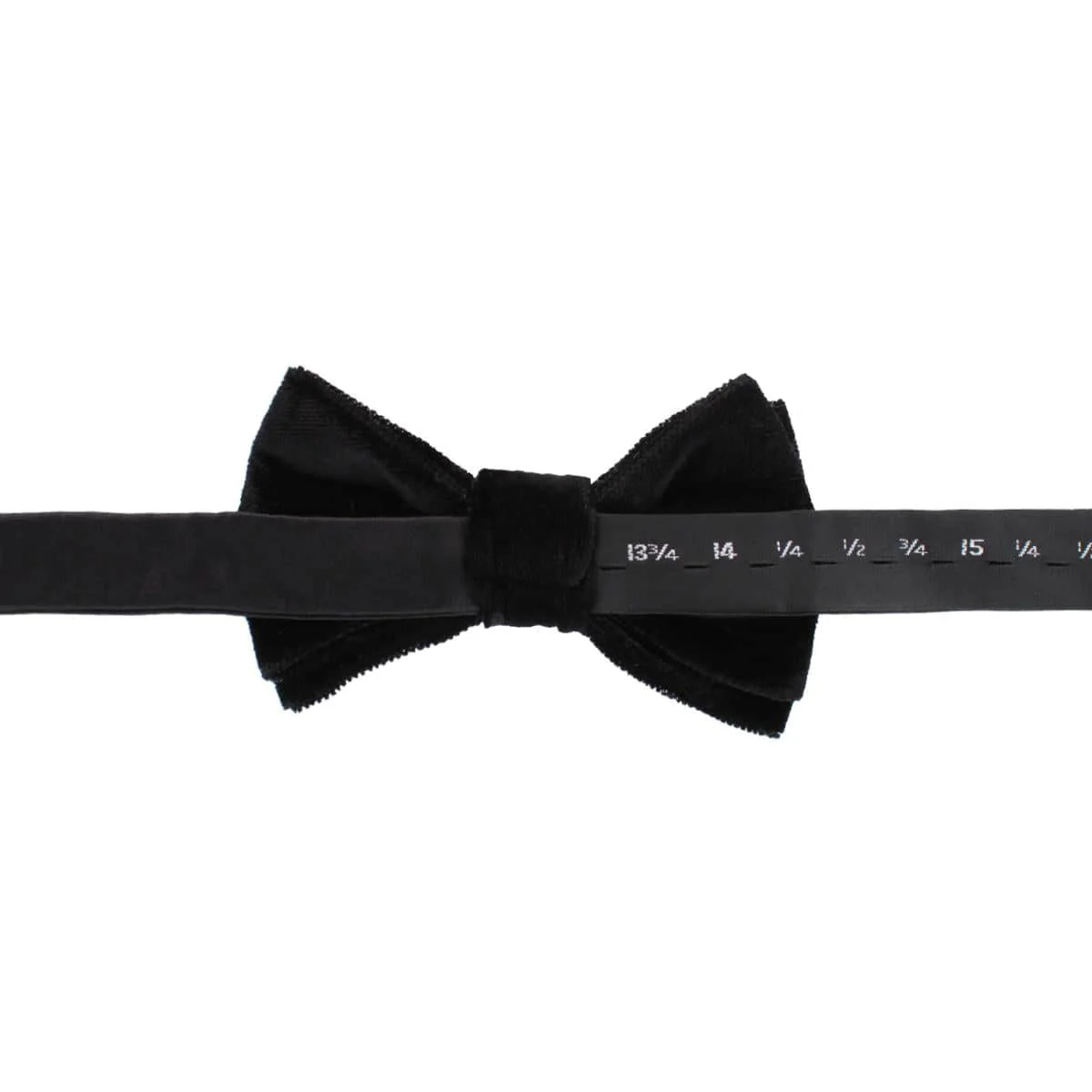 Poirot Velvet Solid Colored Bow Tie - Image 3