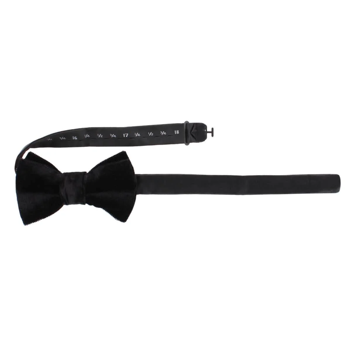 Poirot Velvet Solid Colored Bow Tie - Image 4