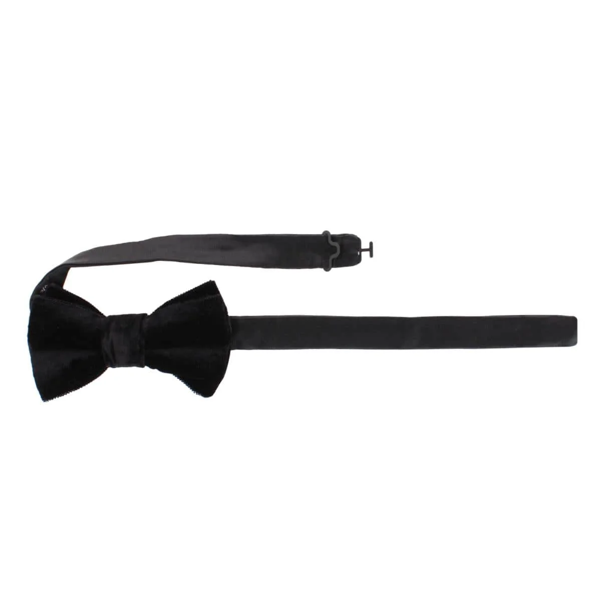Poirot Velvet Solid Colored Bow Tie - Image 5