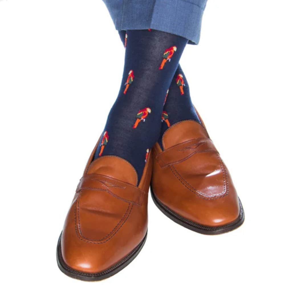 Polly The Parrot Merino Wool Mid-Calf Socks - Image 3