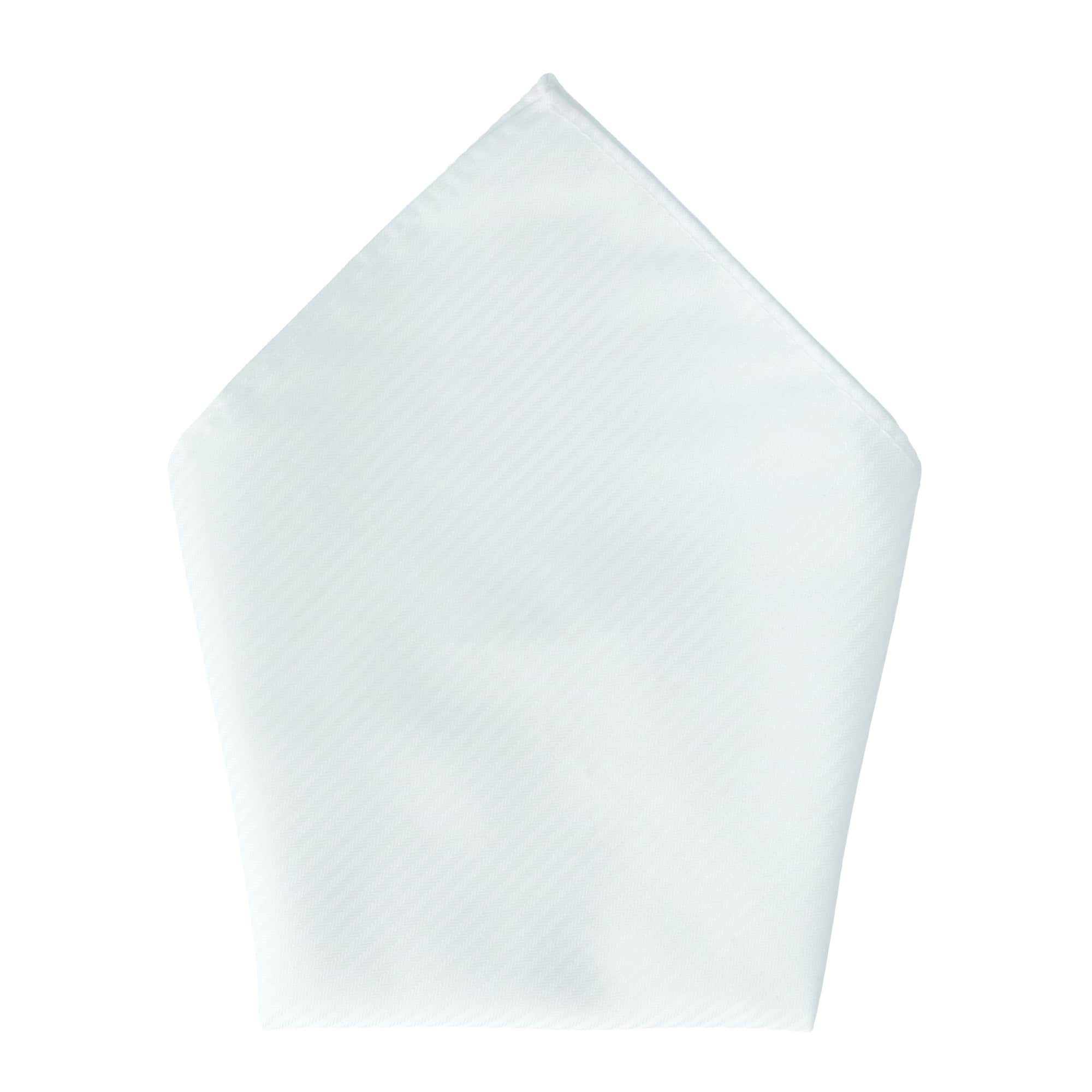 Premium Cotton Pinstripe Handkerchiefs Gift Box 5-Pack White - Image 5