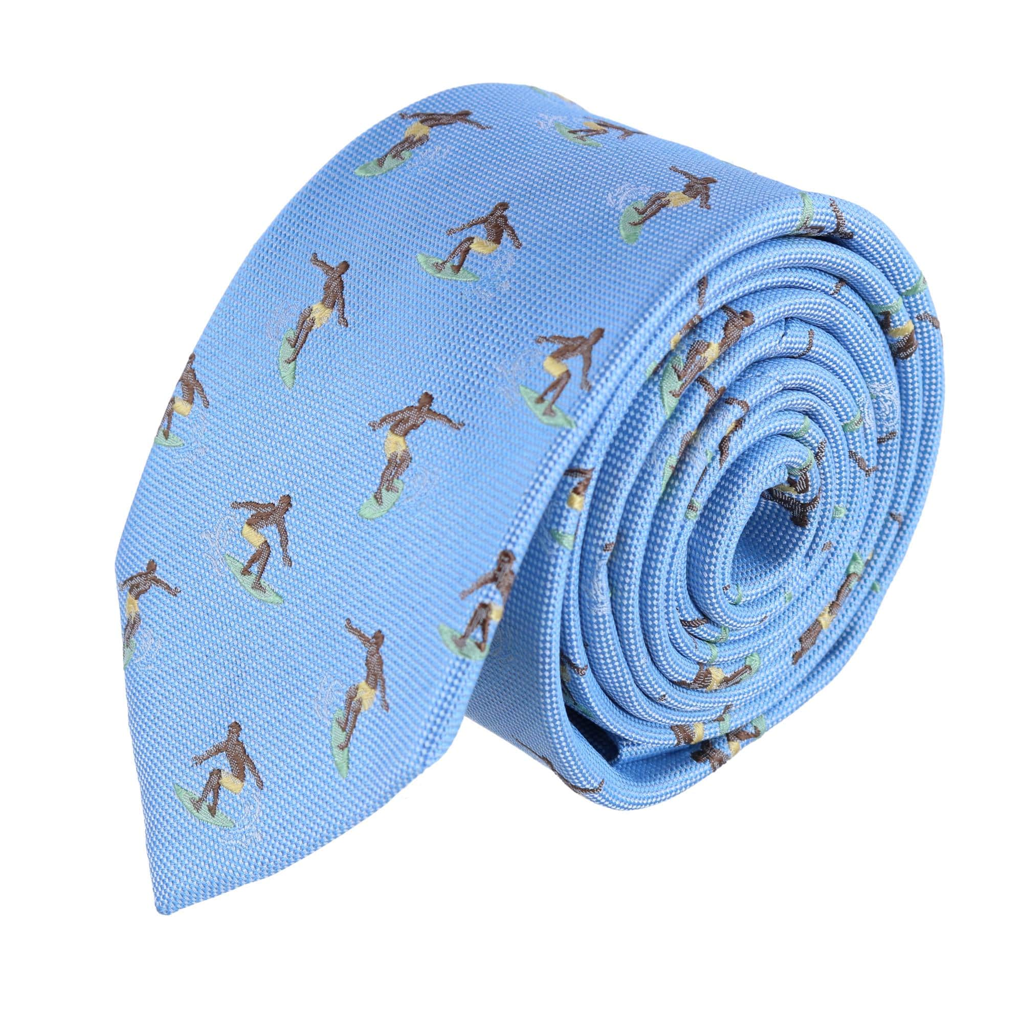 Raglan Surfing Novelty Silk Necktie - Image 2