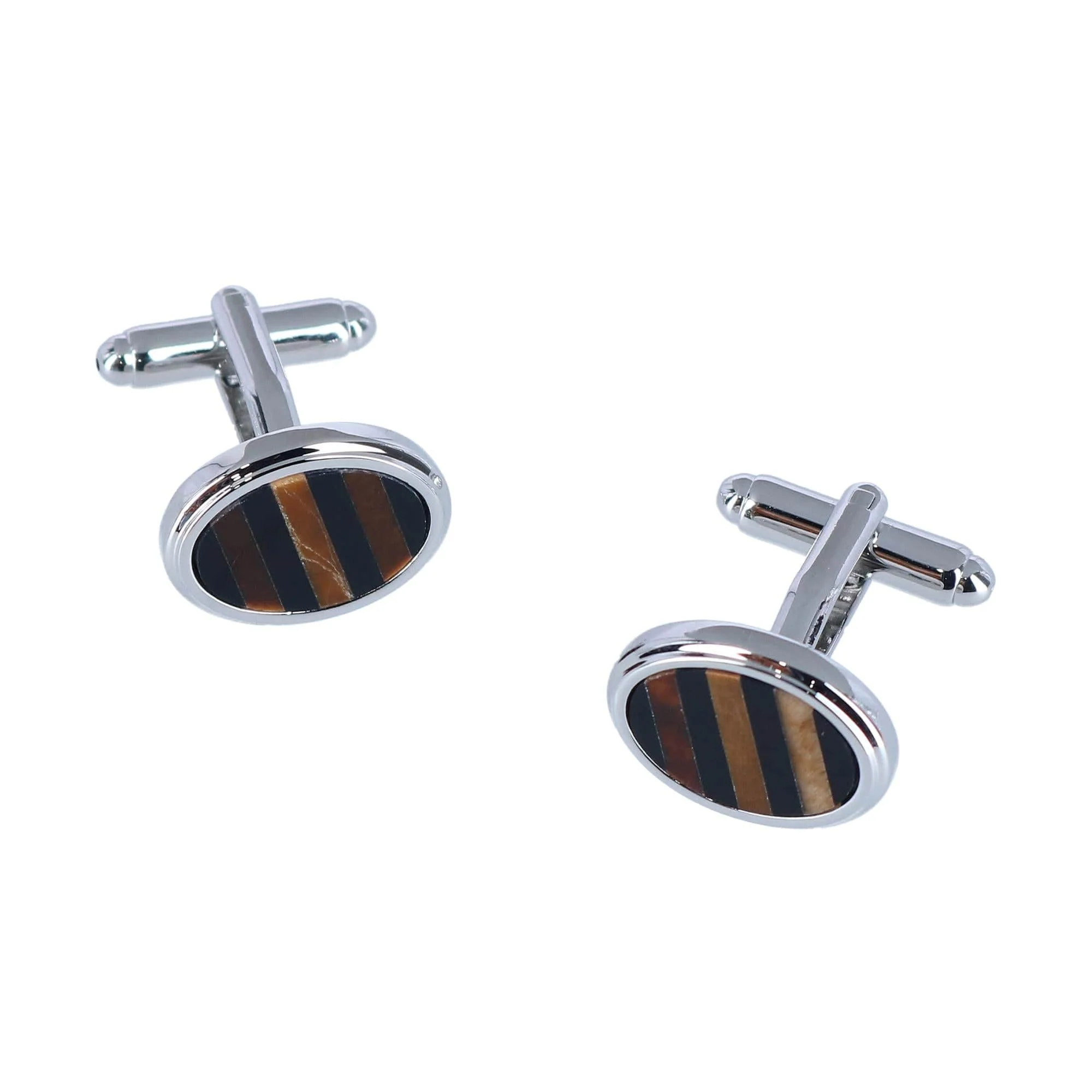 Raja the Tiger Eye Cufflinks (1 Pair) - Image 2