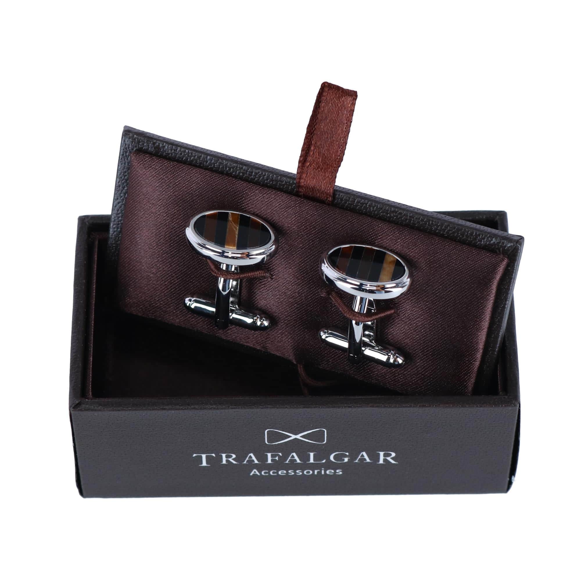 Raja the Tiger Eye Cufflinks (1 Pair) - Image 3