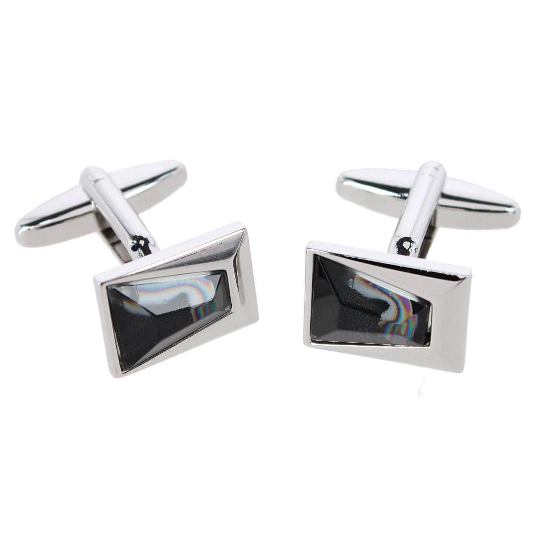 Reginal Rectangular Dapper Stone Cufflinks - Image 2