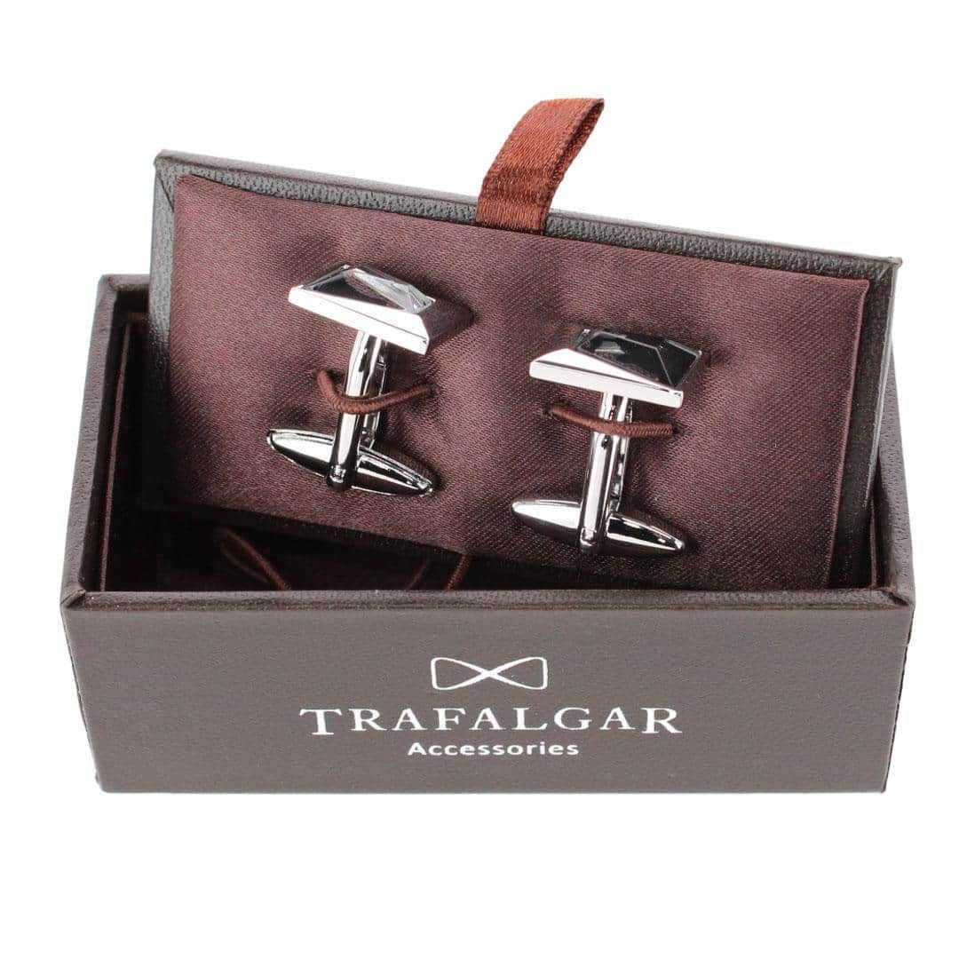Reginal Rectangular Dapper Stone Cufflinks - Image 5