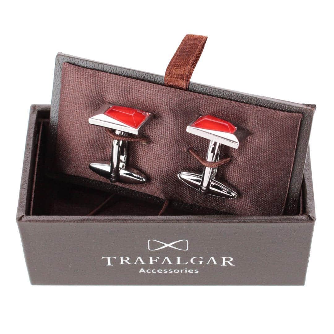 Reginal Rectangular Dapper Stone Cufflinks - Image 7