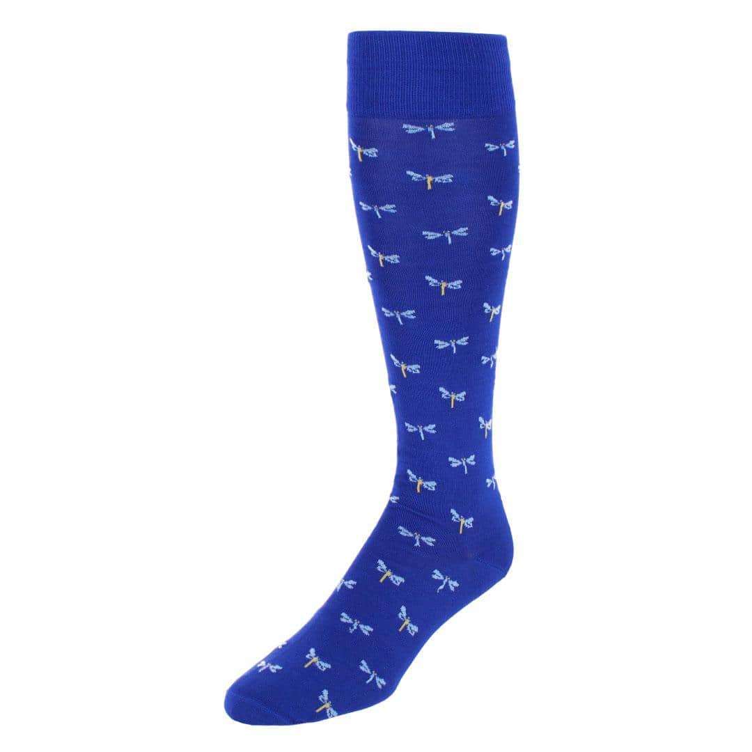 Renewal Dragonfly Novelty Over The Calf Pima Cotton Dress Sock (1 Pair) - Image 2