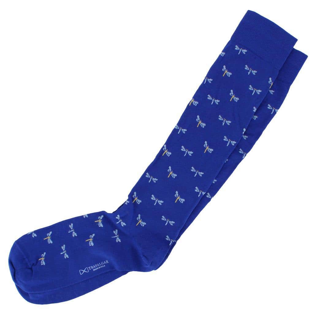 Renewal Dragonfly Novelty Over The Calf Pima Cotton Dress Sock (1 Pair) - Image 3