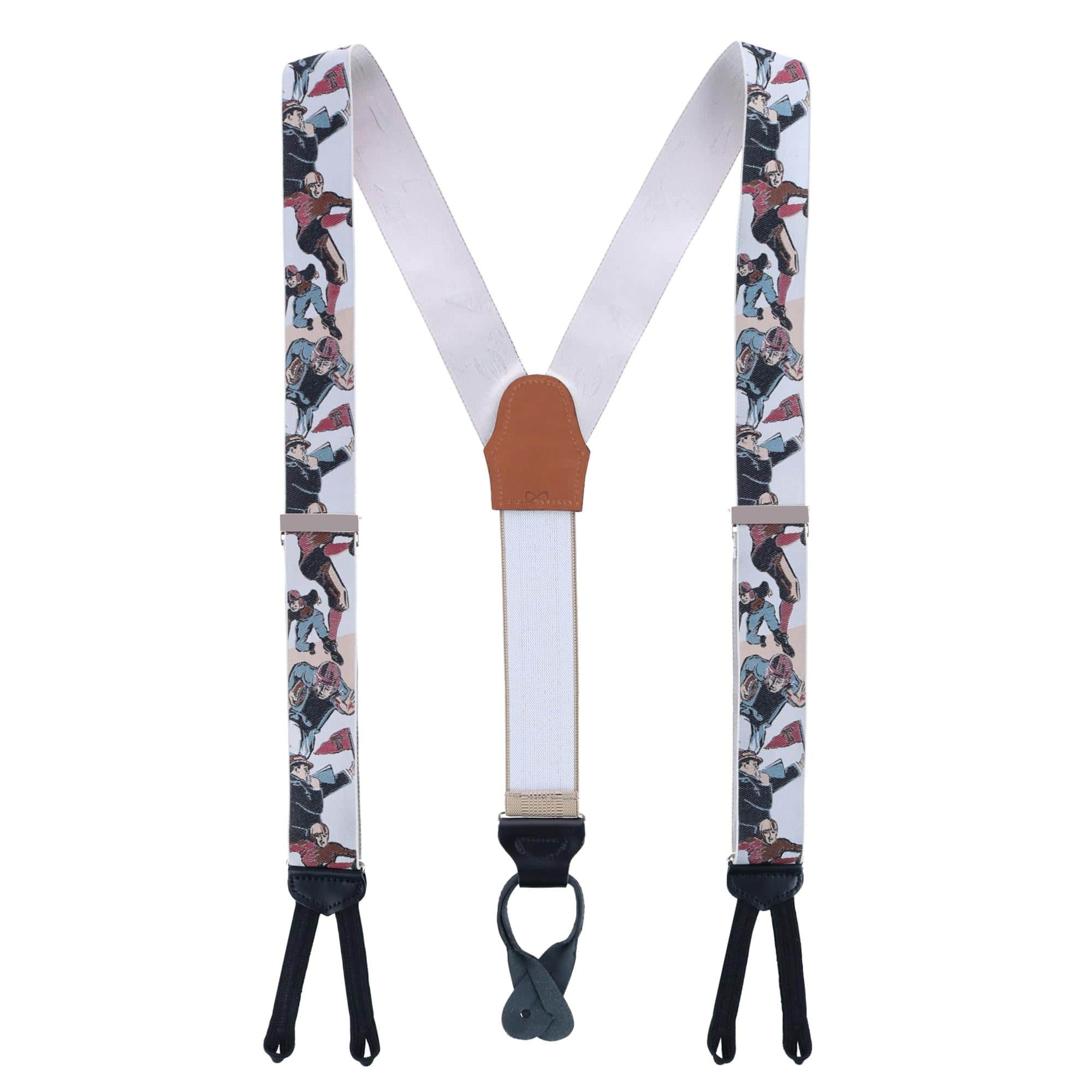 Retro Pattern Leatherheads Limited Run Silk Braces - Image 3