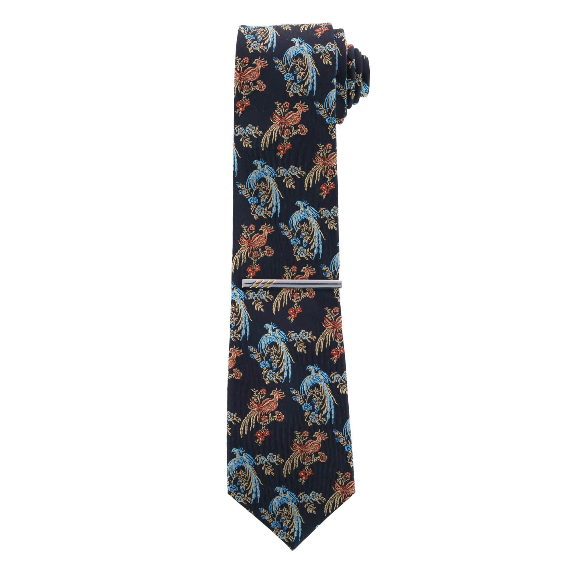 Rhodium and Gold Detailed Tie Bar - Image 4