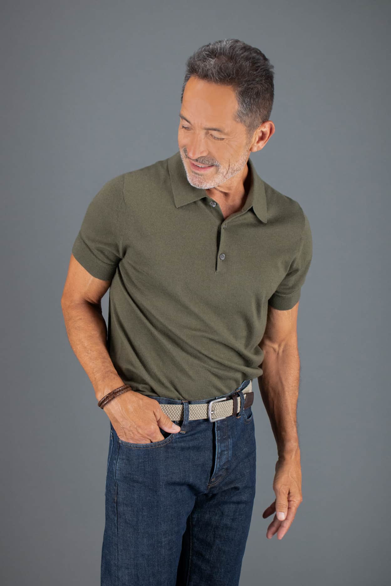 Riverside Big and Tall Solid Stretch Weave Belt - Image 11
