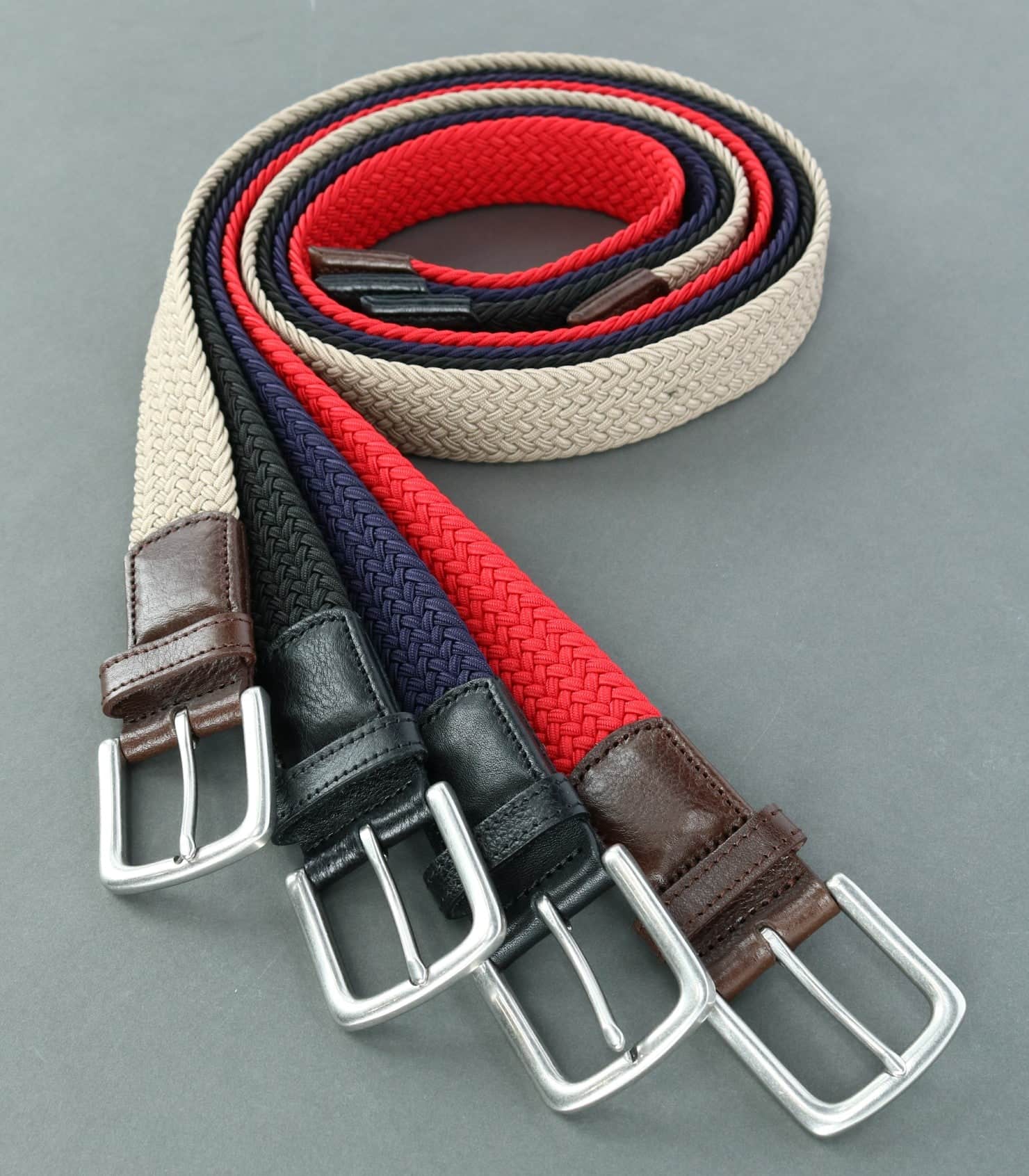 Riverside Solid Stretch Weave Belt - Image 21