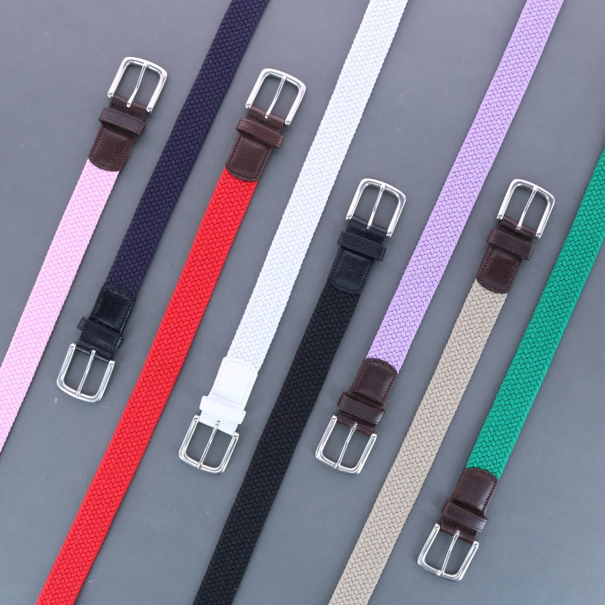 Riverside Solid Stretch Weave Belt - Image 24