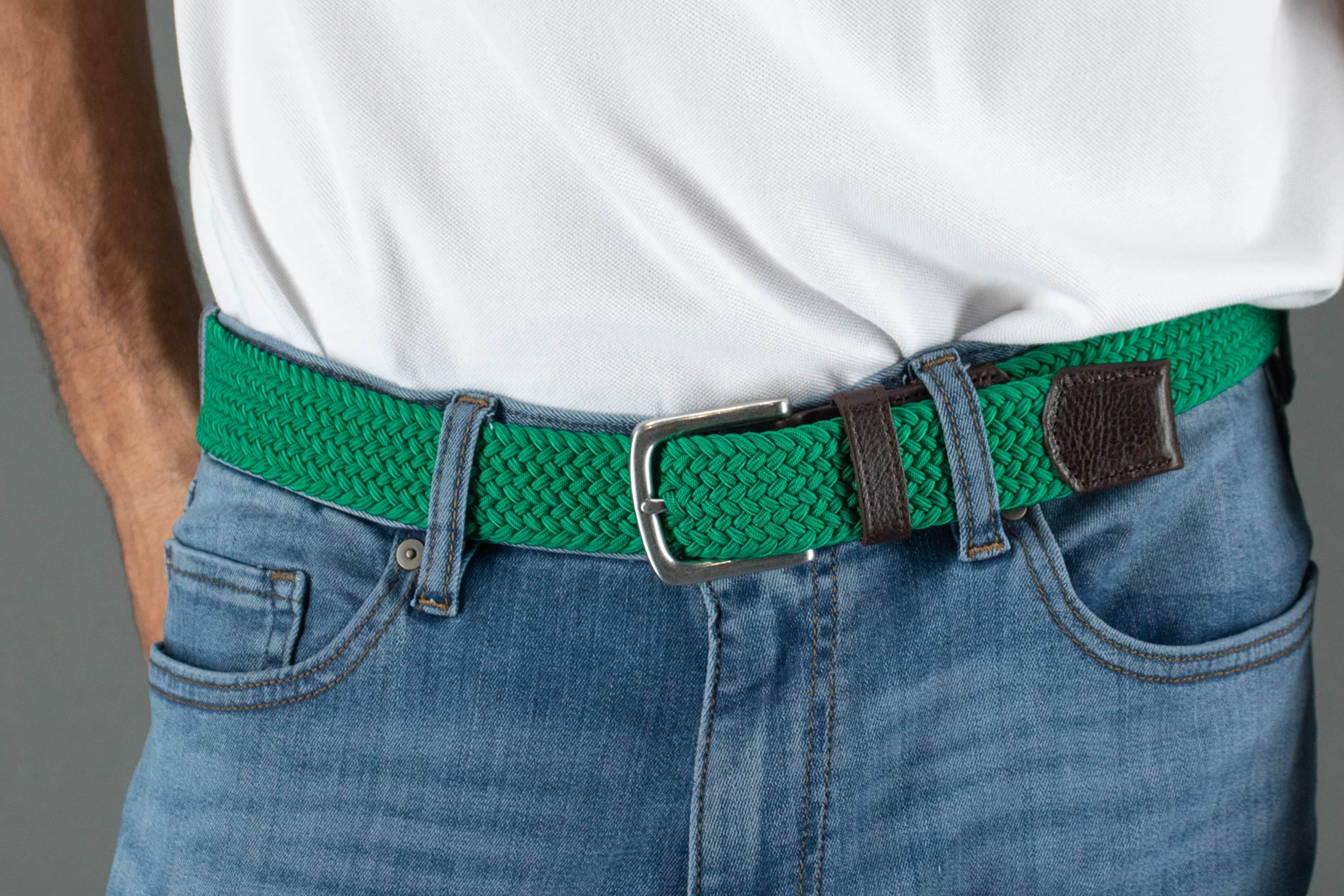 Riverside Solid Stretch Weave Belt - Image 35