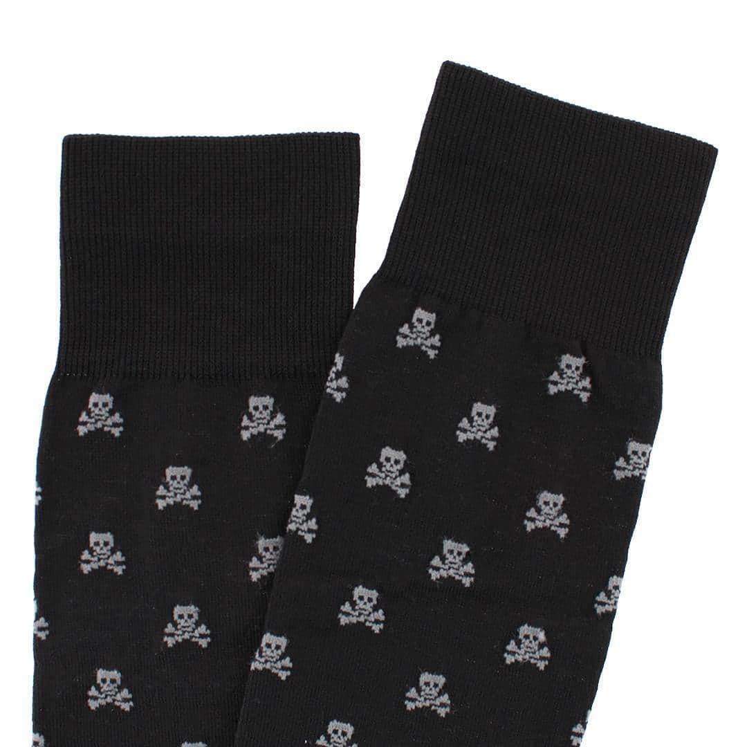 Rodger Skull and Cross Bones Mercerized Cotton Mid-Calf Socks - Image 11