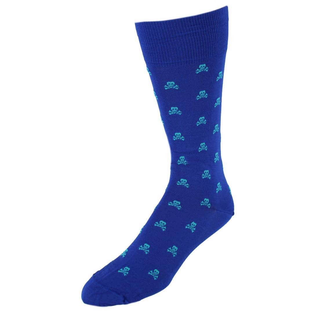 Rodger Skull and Cross Bones Mercerized Cotton Mid-Calf Socks - Image 6