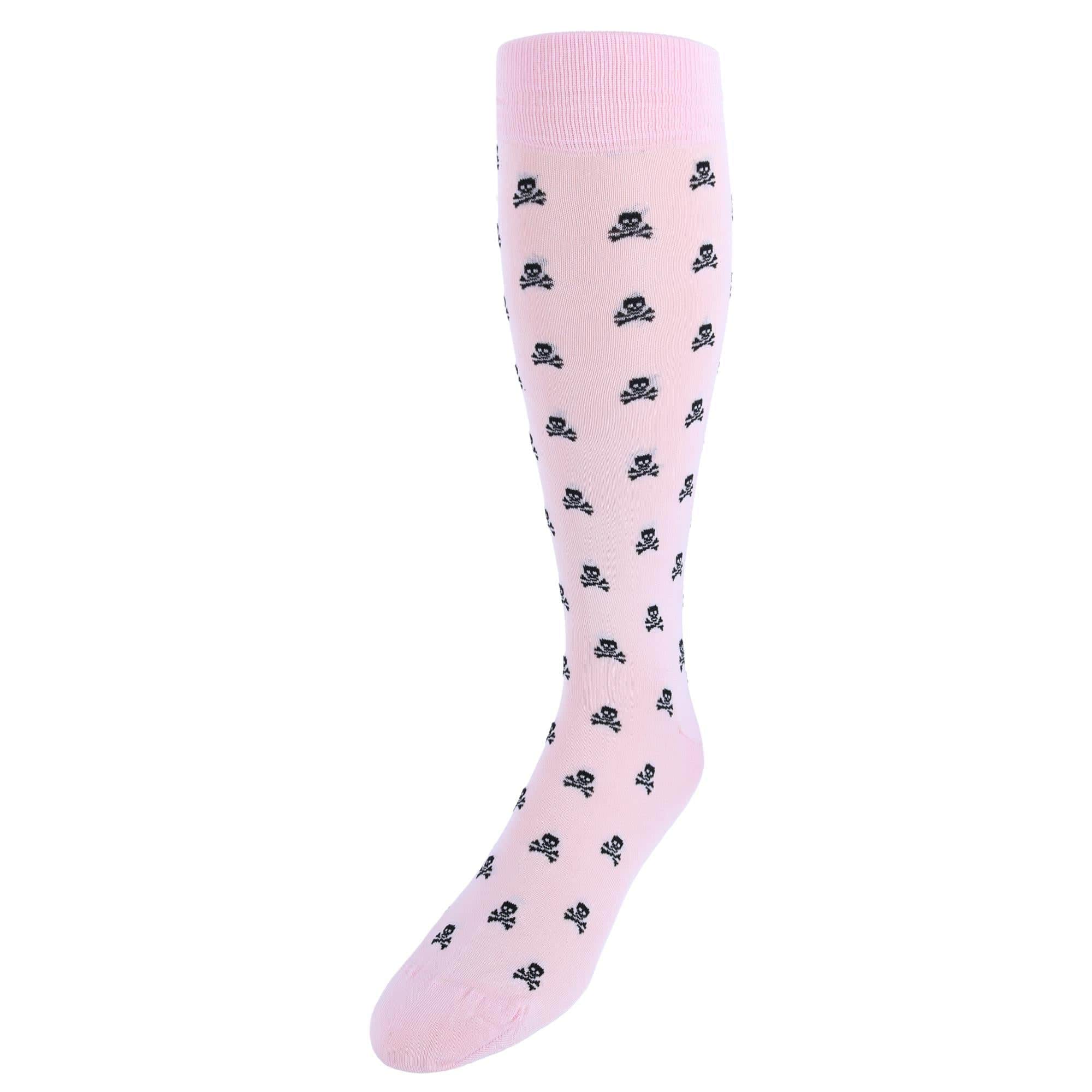 Rodger Skull and Cross Bones Over The Calf Mercerized Cotton Socks - Image 3