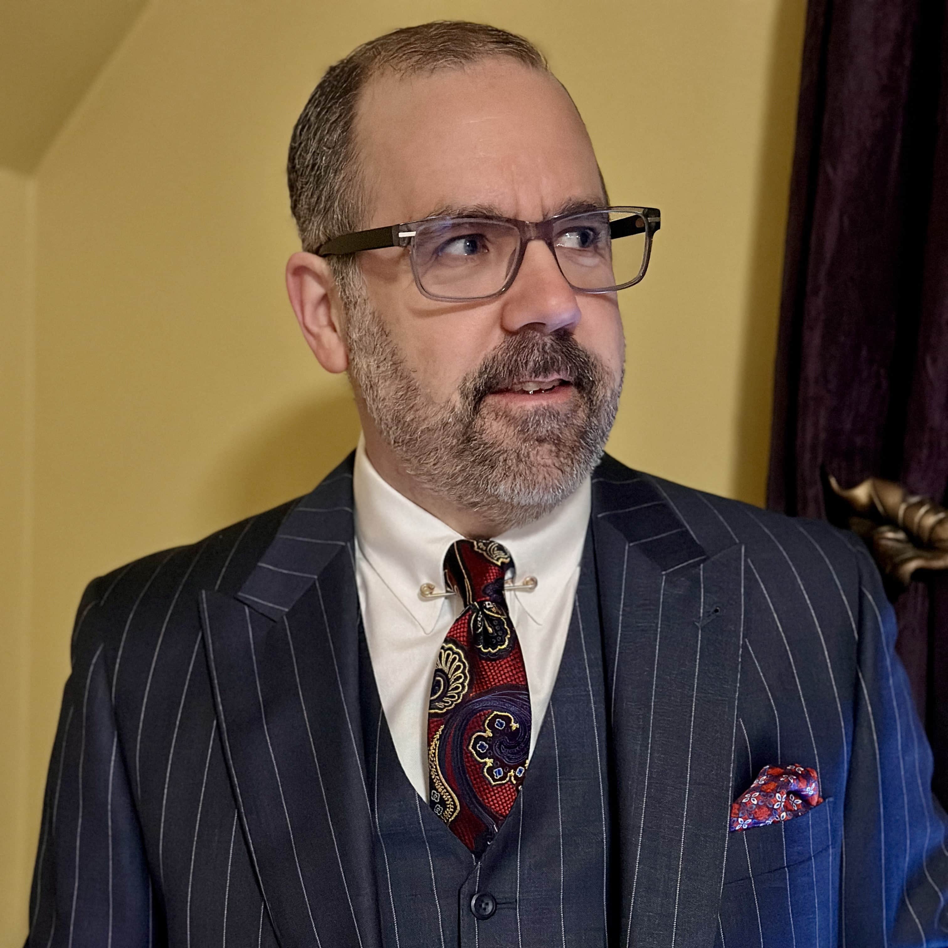 Roman Exploded Paisley Stately Silk Necktie - Image 6